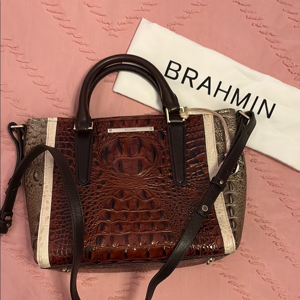Brahmin Arno Pecan Azuma Crossbody